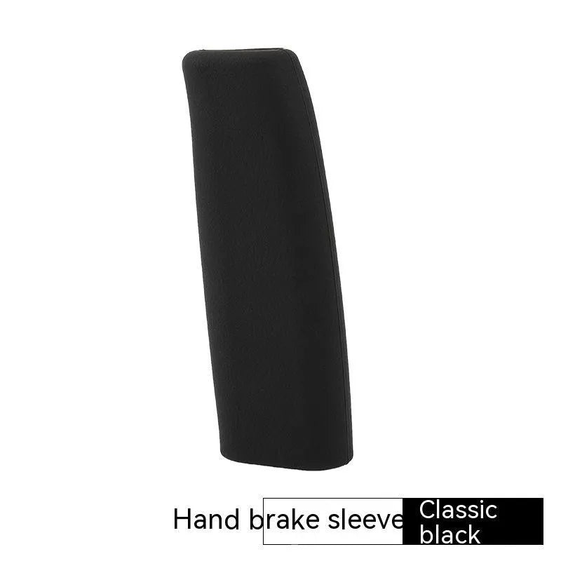 Universal silicone handbrake sleeve cover in assorted colours showing 12cm length