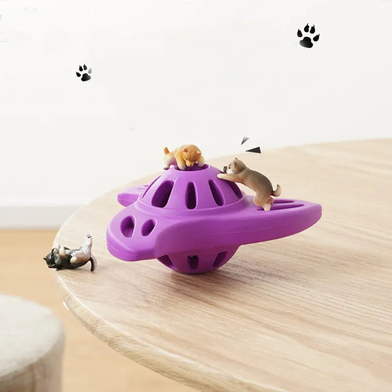 Blue or purple Boomerang Molar bite-resistant dog toy for medium and large breed dogs