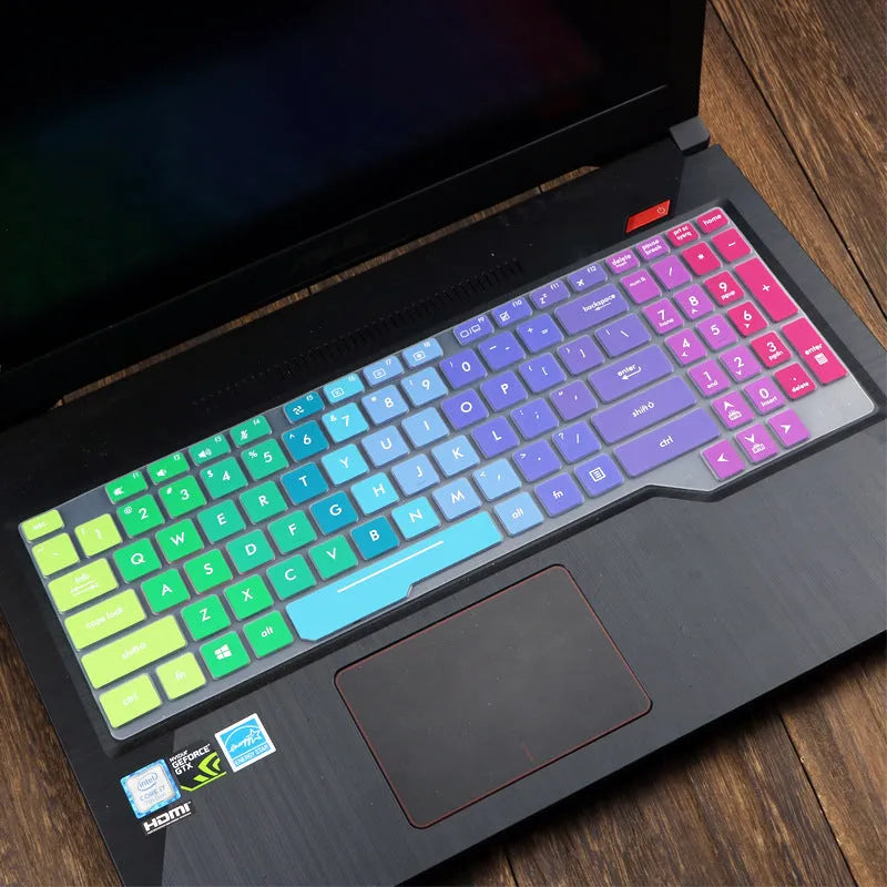 ASUS Flight laptop keyboard protective film cover in translucent colours for 15.6-inch models