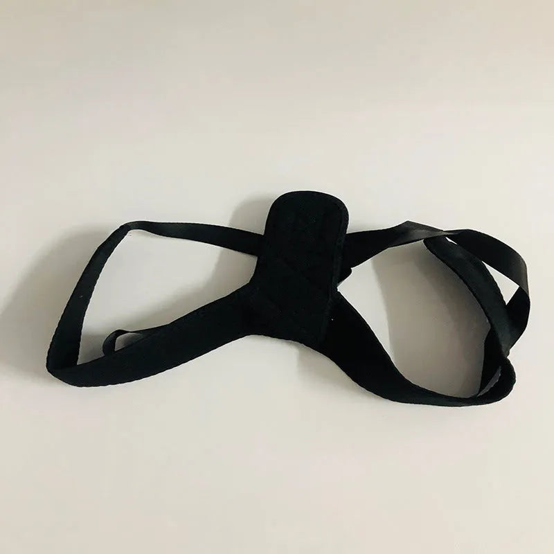 Nylon back correction band for posture improvement with breathable design