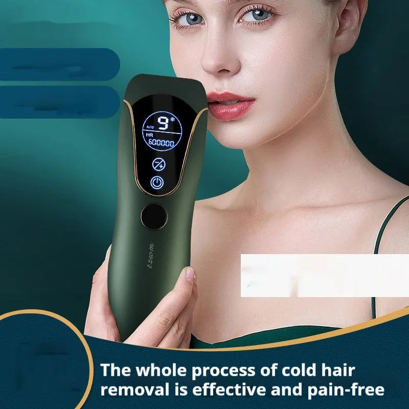 Freezing point hair removal device in sundial design for whole body treatment