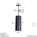 Retro-style iron chandelier in matte black finish, shown in a short and long height option.