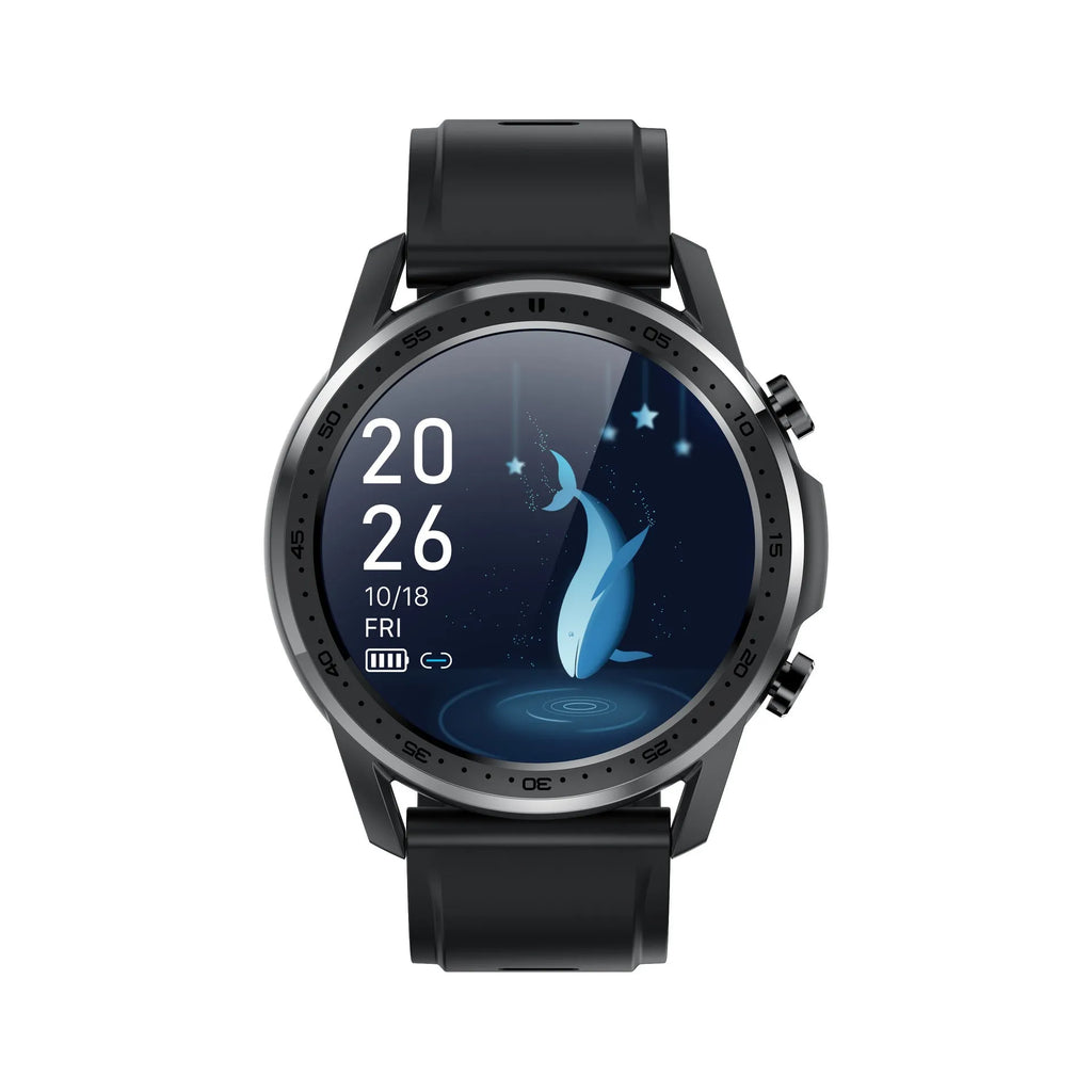 Youth2 Smart Bracelet in grey on a wrist, showing its 1.3-inch touch screen and zinc alloy body.