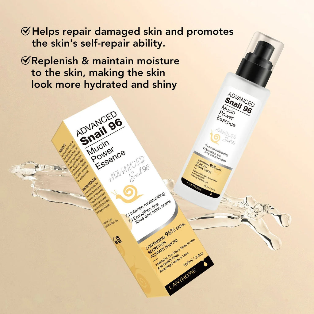 100ml bottle of snail serum moisturising essence for universal skin types
