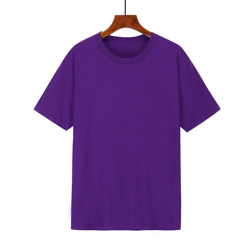 Men's loose fit cotton t-shirt in multiple colours showing printed design detail
