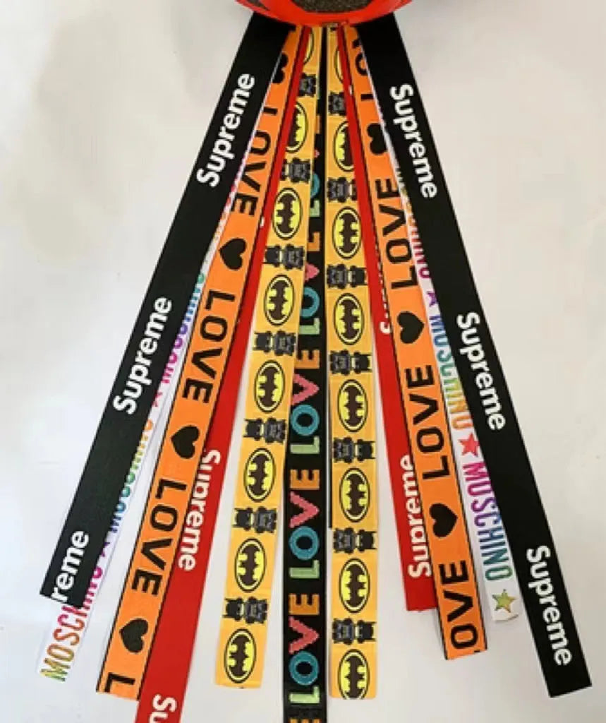 Children's helmet decorative streamer in multiple colour options for roller skating and balancing car safety gear