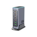 660W gallium nitride desktop charger with multiple plug standards