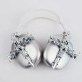Gothic cross resin headphone cover for Apple AirPods Max in silver colour