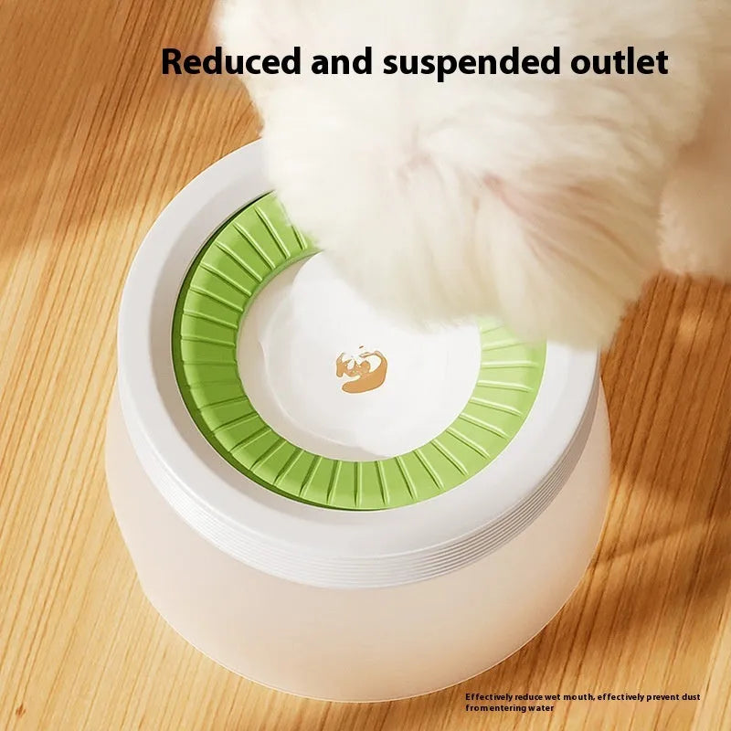 Pet suspension water bowl hanging with blue, green, or brown colour options