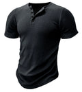 Men's slim-fit muscle cut polyester t-shirt in solid colours with sports styling and Asian sizing