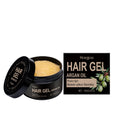 100ml bottle of Moroccan nut oil hair styling gel with pump dispenser