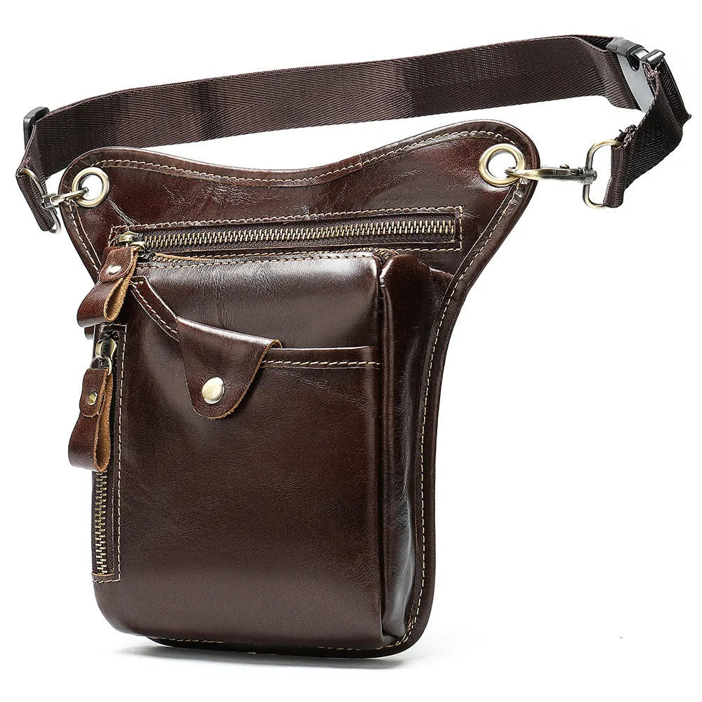 Crazy Horse leather retro satchel bag in multiple colour options including crocodile patterns