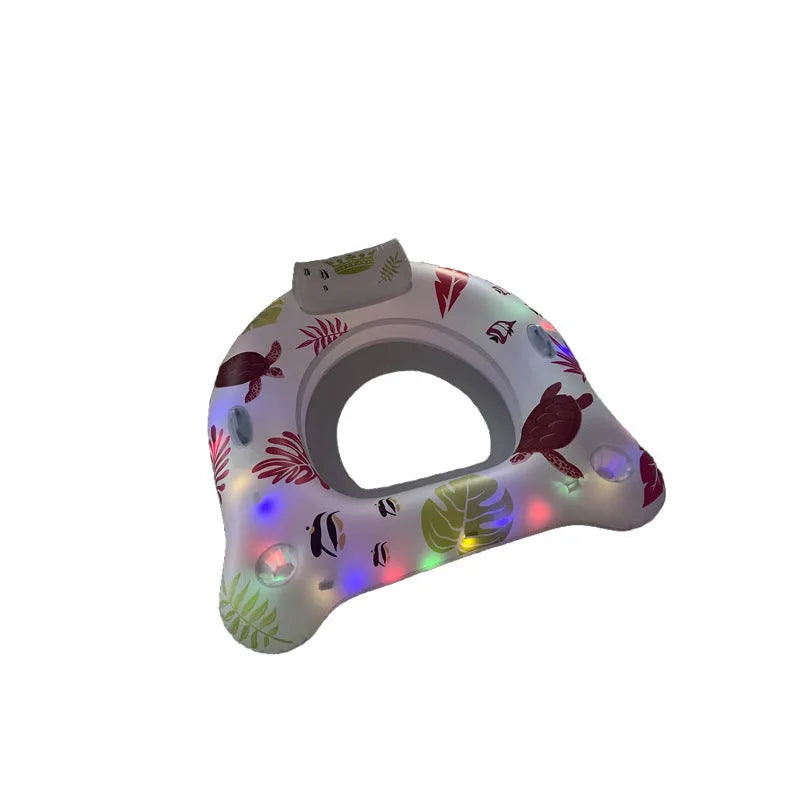 White U-shaped luminous inflatable float measuring 120 x 120 cm