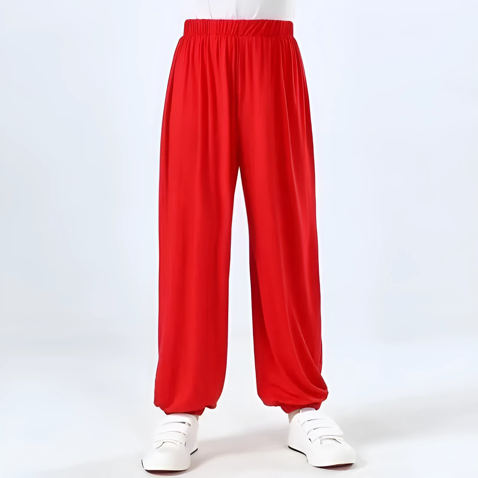 Children's high elasticity Sanda practice pants in Lycra fabric with spandex lining