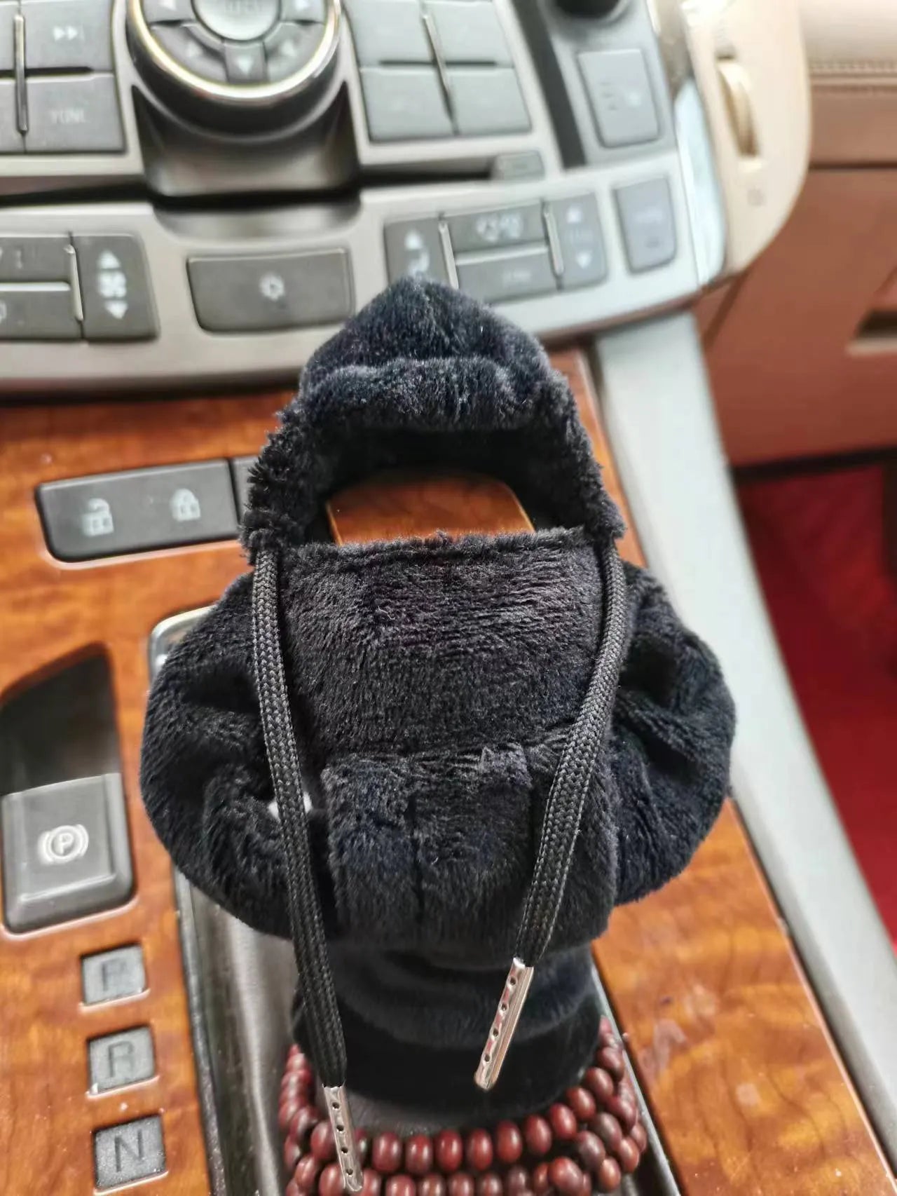 Velvet car gear handle sleeve in Dutch velvet fabric showing colour and fit options