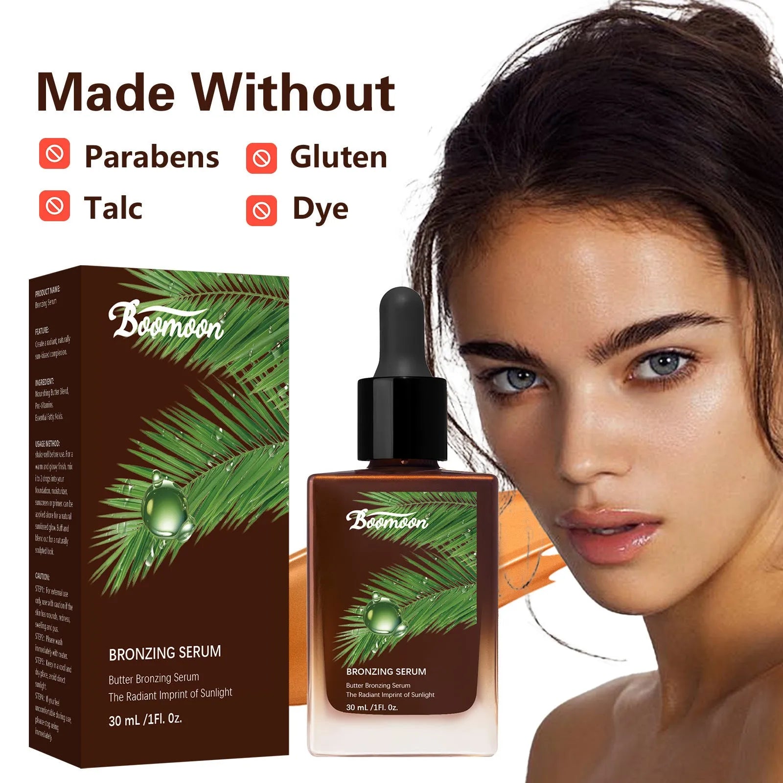 Bronze Black Care Solution 30ml moisturising nursing bottle for colour-treated hair with pump dispenser