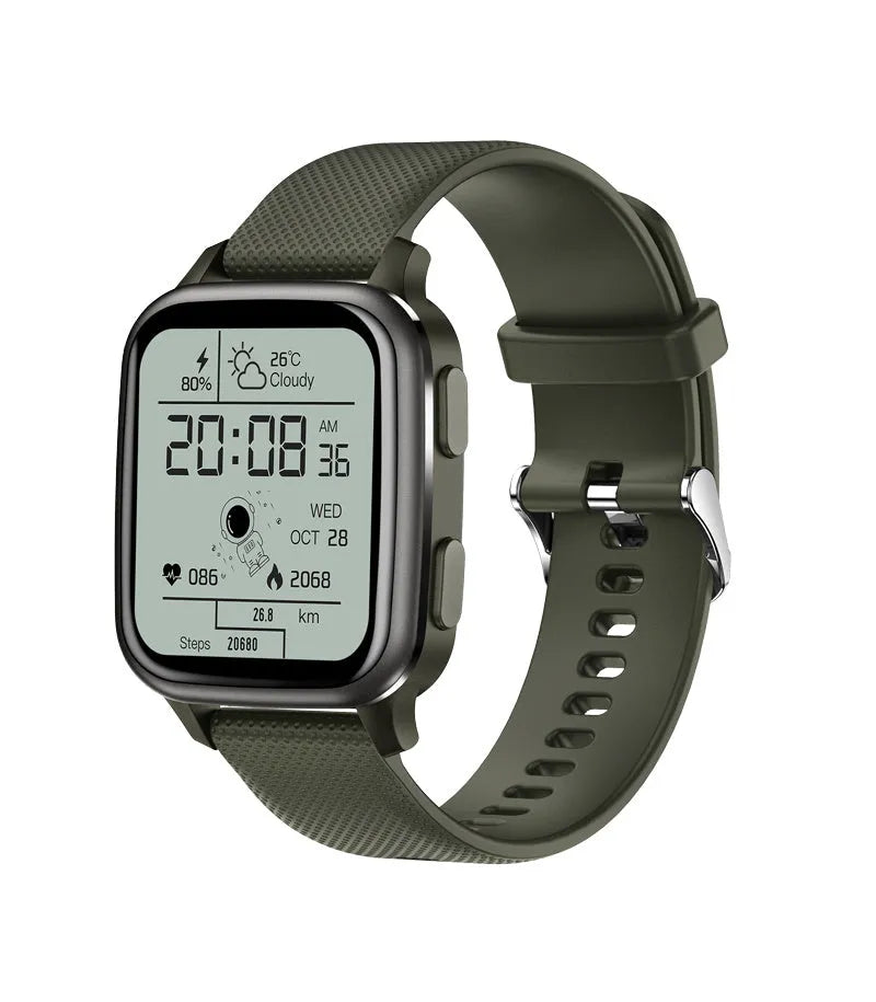 Smart bracelet with Bluetooth call function and health monitoring features in aluminium alloy case