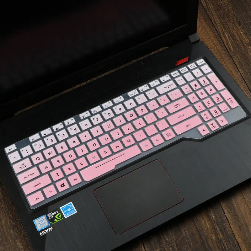 ASUS Flight laptop keyboard protective film cover in translucent colours for 15.6-inch models