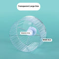 Parrot exercise wheel toy in transparent plastic with rotating mechanism for bird running activity