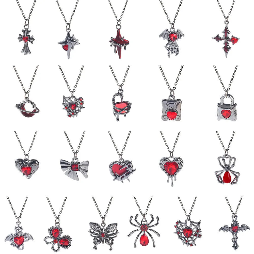 Halloween necklace with a detailed bat pendant on a zinc alloy chain, showing electroplated finish.