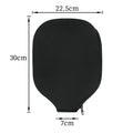 Black neoprene protective sleeve for table tennis racket on a table tennis table