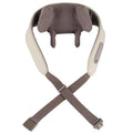 Milky white rechargeable shoulder and neck massager with kneading function