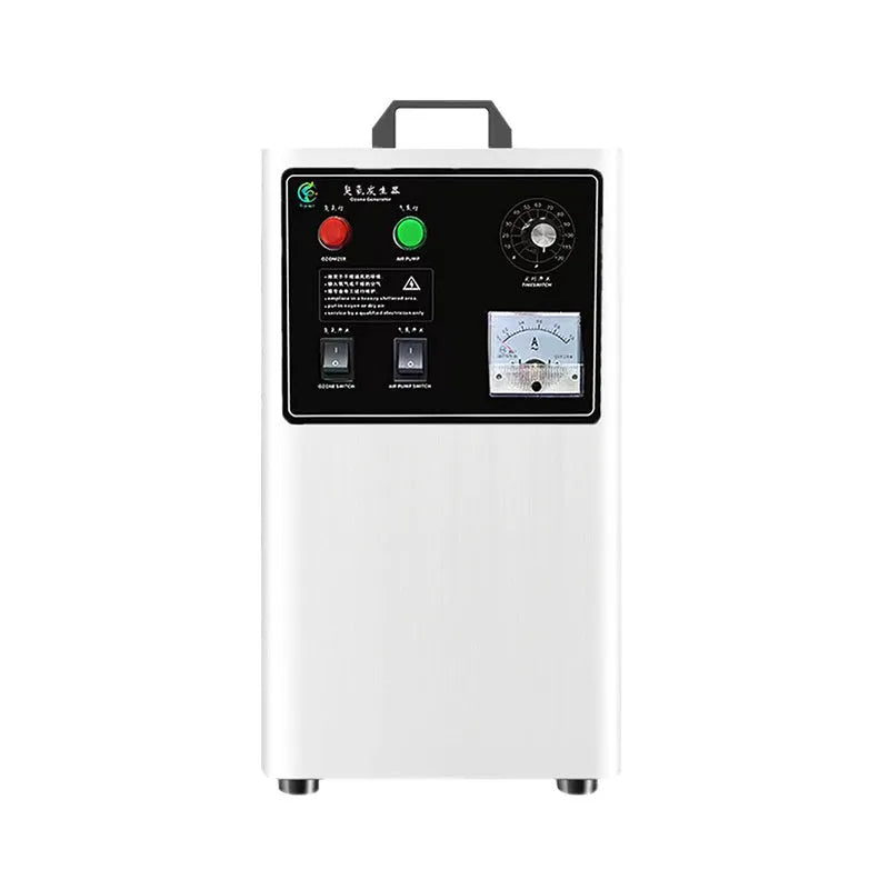 Fruit and vegetable ozone generator machine with 20g/h output in stainless steel or white housing options