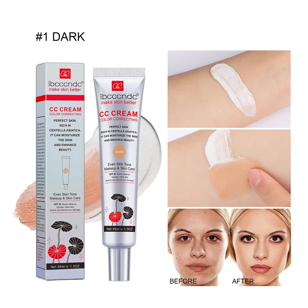 Erborian Centella Asiatica CC cream tube in dark and light shades, a colour correcting moisturising makeup primer.