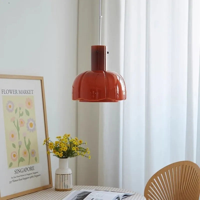 Medieval retro glass bud dining room chandelier pendant light in available colour options