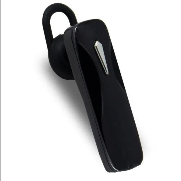 M163 Bluetooth car headset with call and music controls shown in black and white colour options