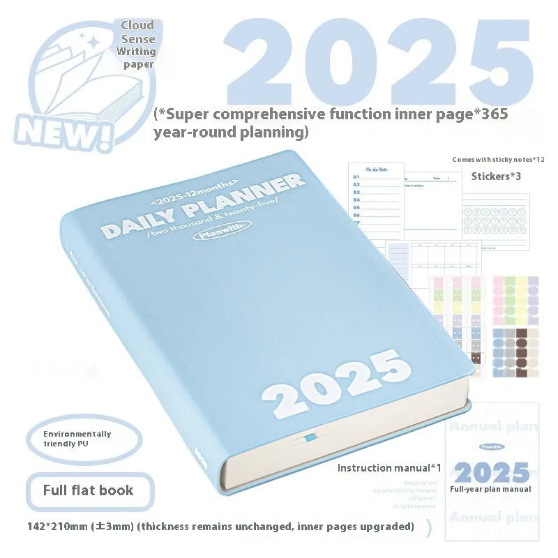 Waterproof notebook with PU cover in multiple colours for postgraduate study records