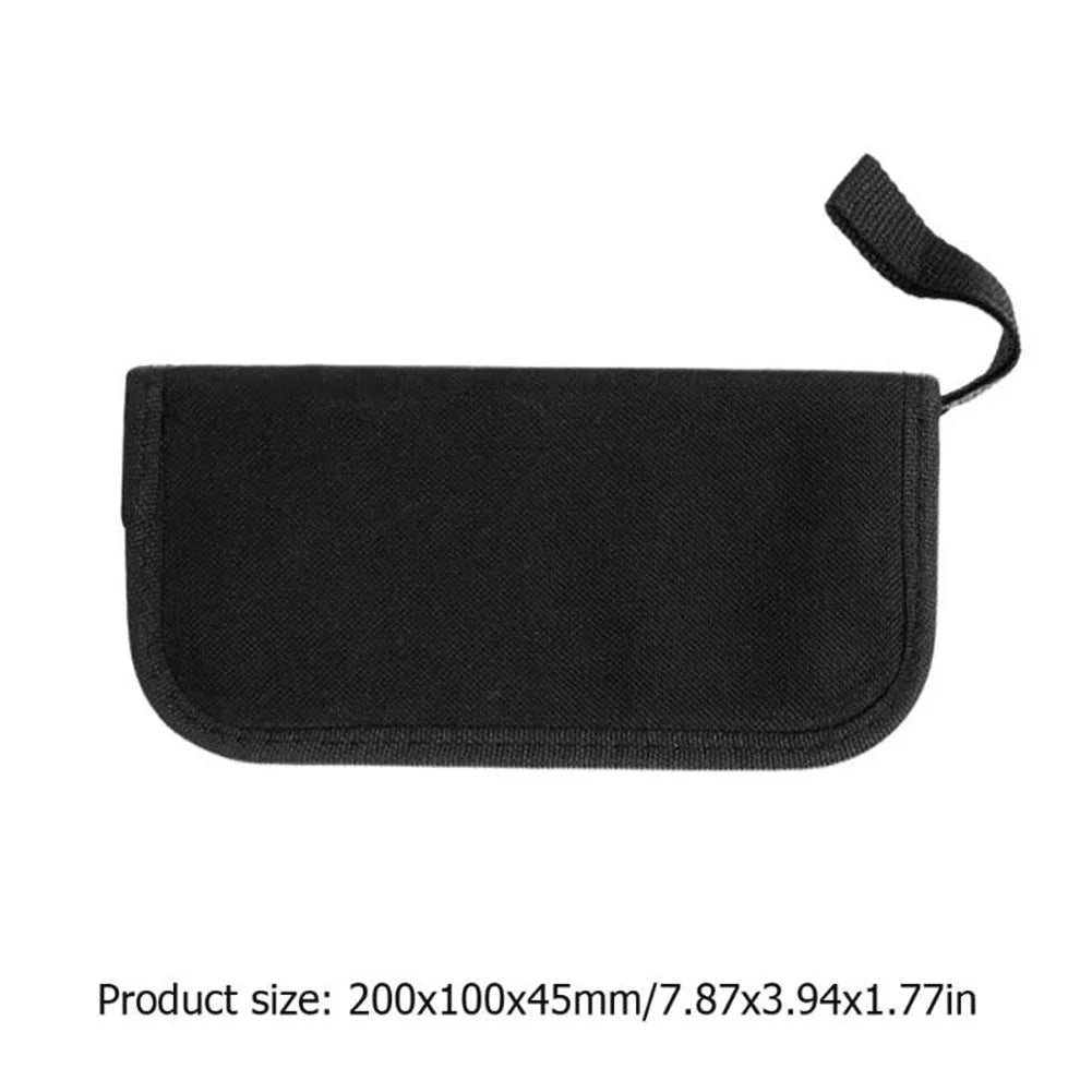Black guitar repair tool kit for guitar bass mandolin banjo, case size 200x100x45mm