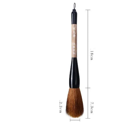 Large traditional Chinese painting wrist brush with sheep hair nib for calligraphy and ink art