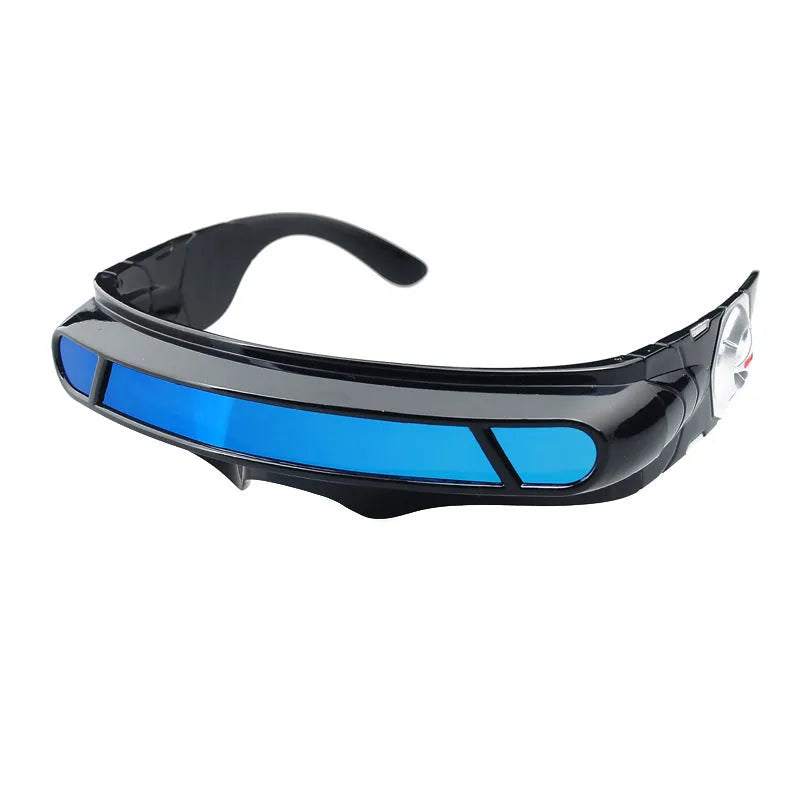 Black PC frame sports sunglasses with polarized colour film lenses for outdoor activities