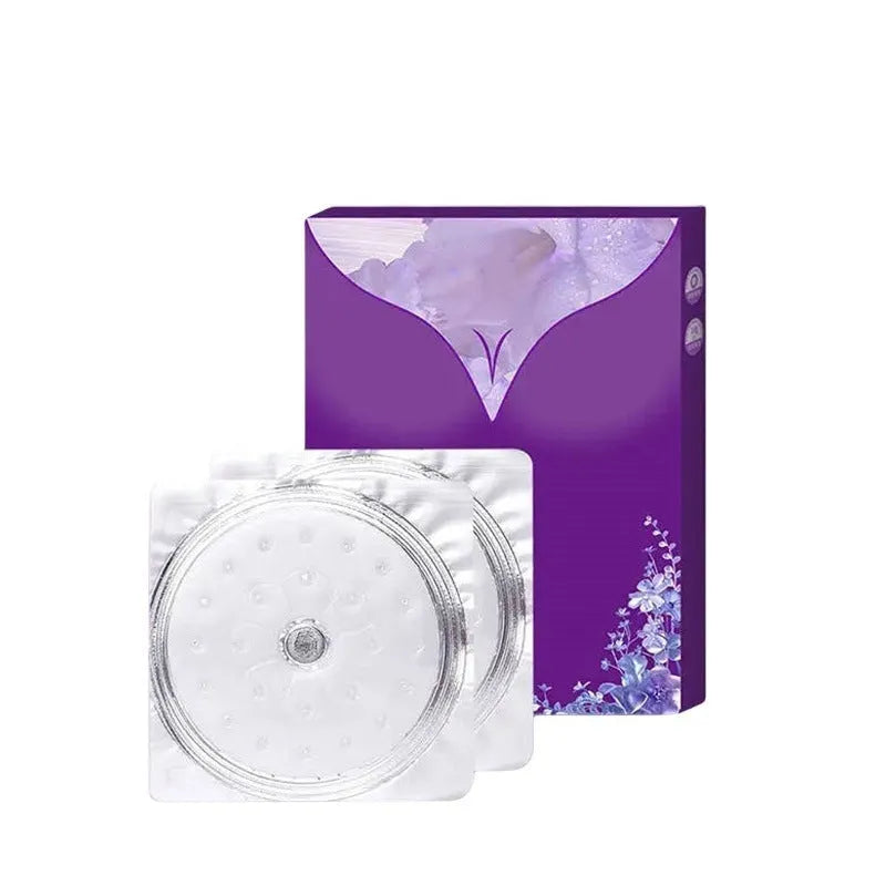 Adhesive chest patch pair for breast enhancement and body tightening beauty treatment