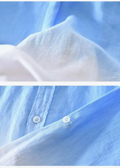 Casual loose top coat slim fit in polyester hemp blend fabric available in three colours