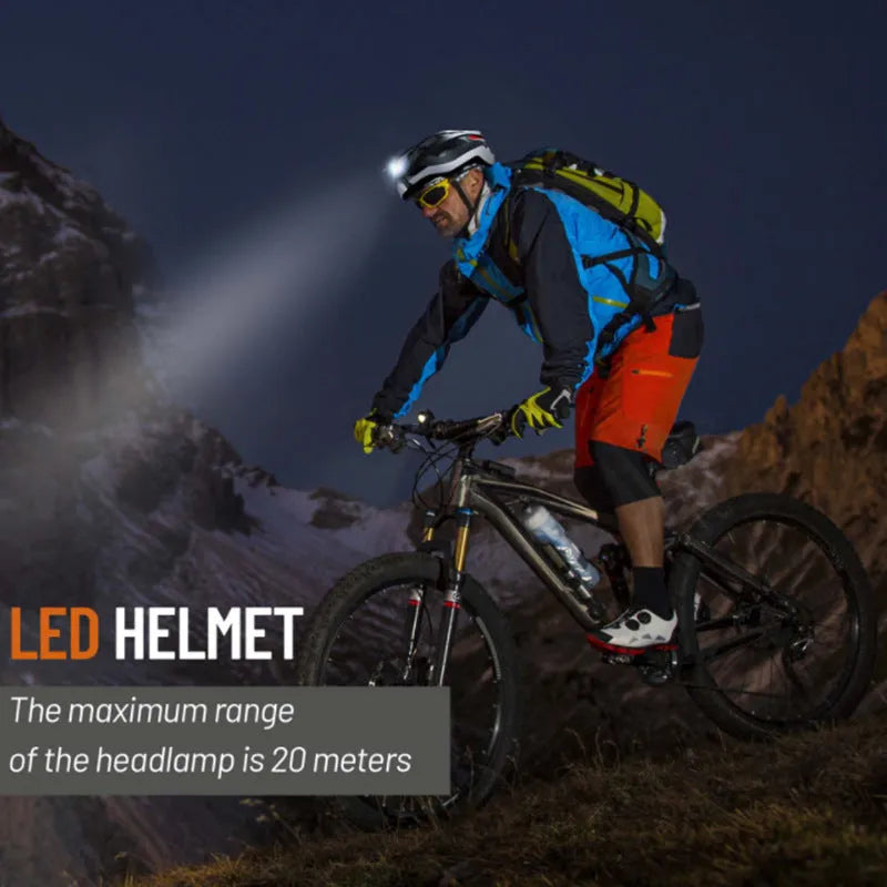Black and grey smart cycling helmet with integrated warning lights and Bluetooth connectivity