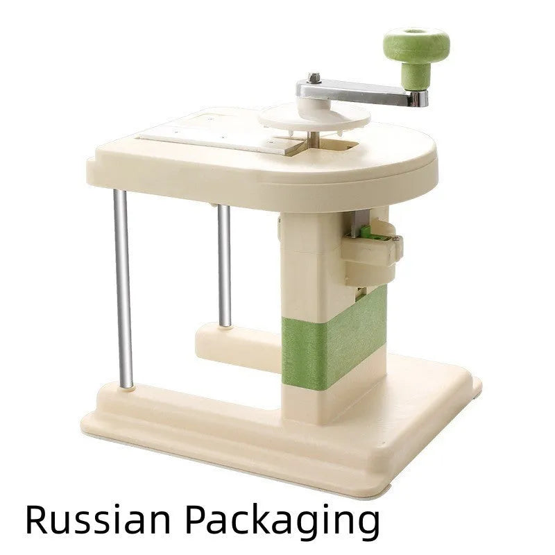 Beige stainless steel vegetable slicer chopper with multifunctional blades for kitchen use