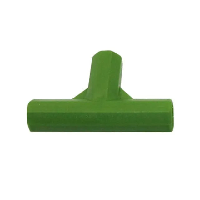 PP plastic three-way and four-way plant support connector joints for 11mm garden poles.