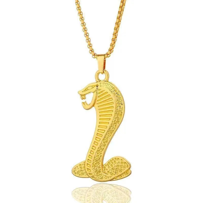 Gold geometric zircon necklace with diamond-like inlay on alloy pendant