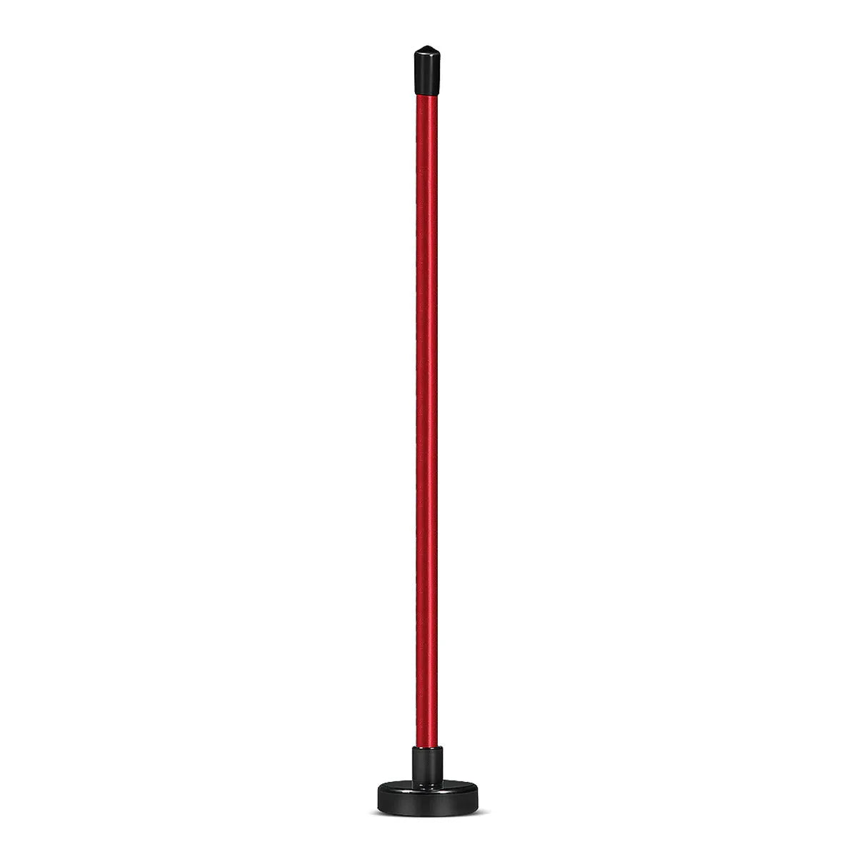 Red aluminium alloy golf swing trainer with magnetic baseball bat alignment design
