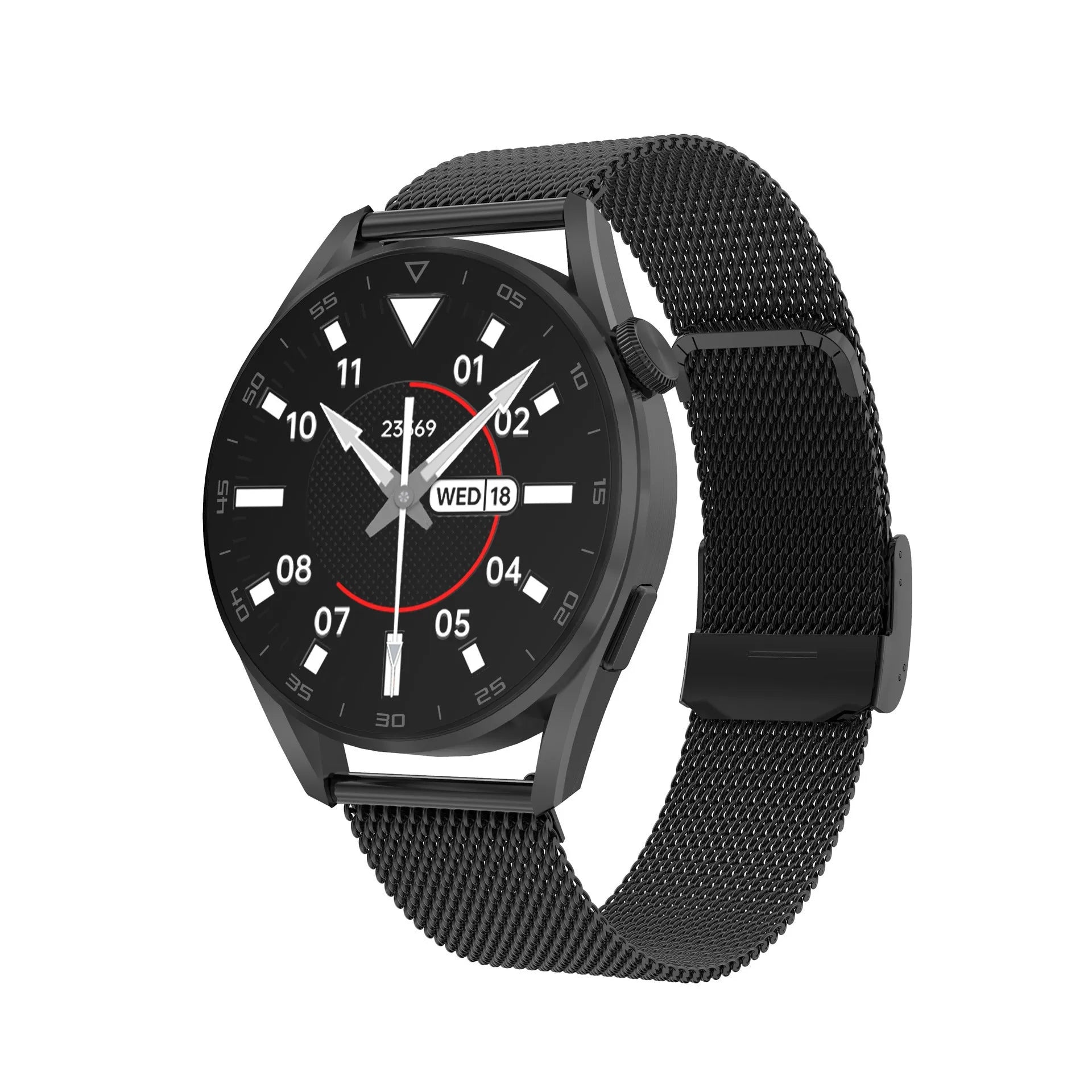 Smart watch with Bluetooth calling and scan code support on metal wristband