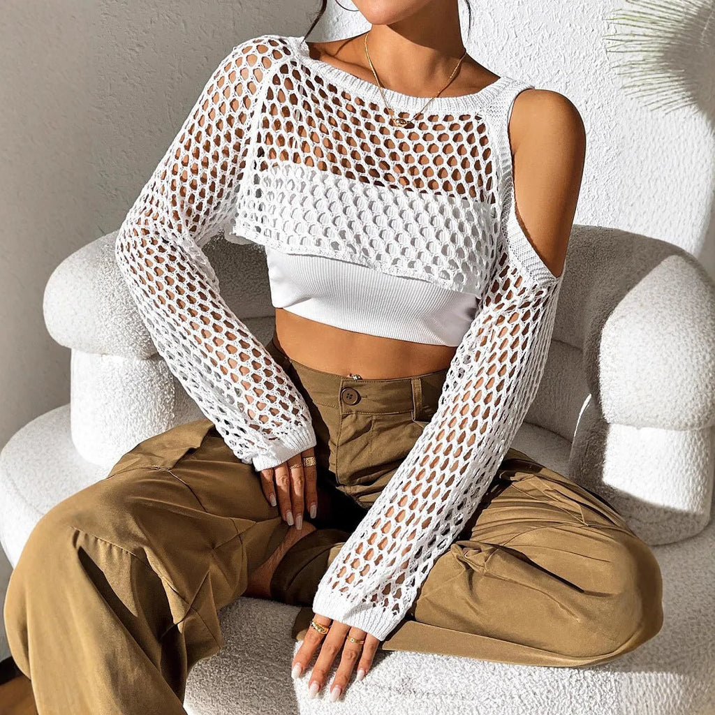 Hollowed mesh beach shirt in polypropylene fibre available in six colours with free size fit