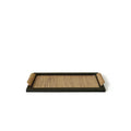 Pine wood dining tray with compartments available in large and small sizes