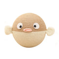 15cm sisal hemp puffer leakage food feeder tumbler toy for cats and dogs
