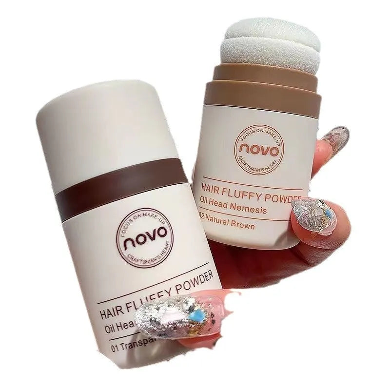 Veejaga Mattifying Powder compact for hairline and face oil control in transparent and brown shades.