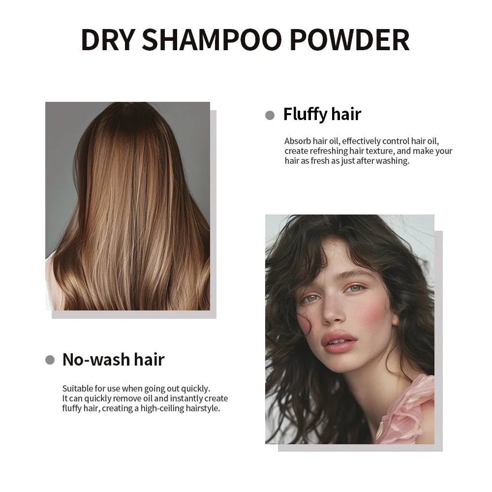 5g hair dry cleaning booster powder sachet with sponge applicator for oily bangs