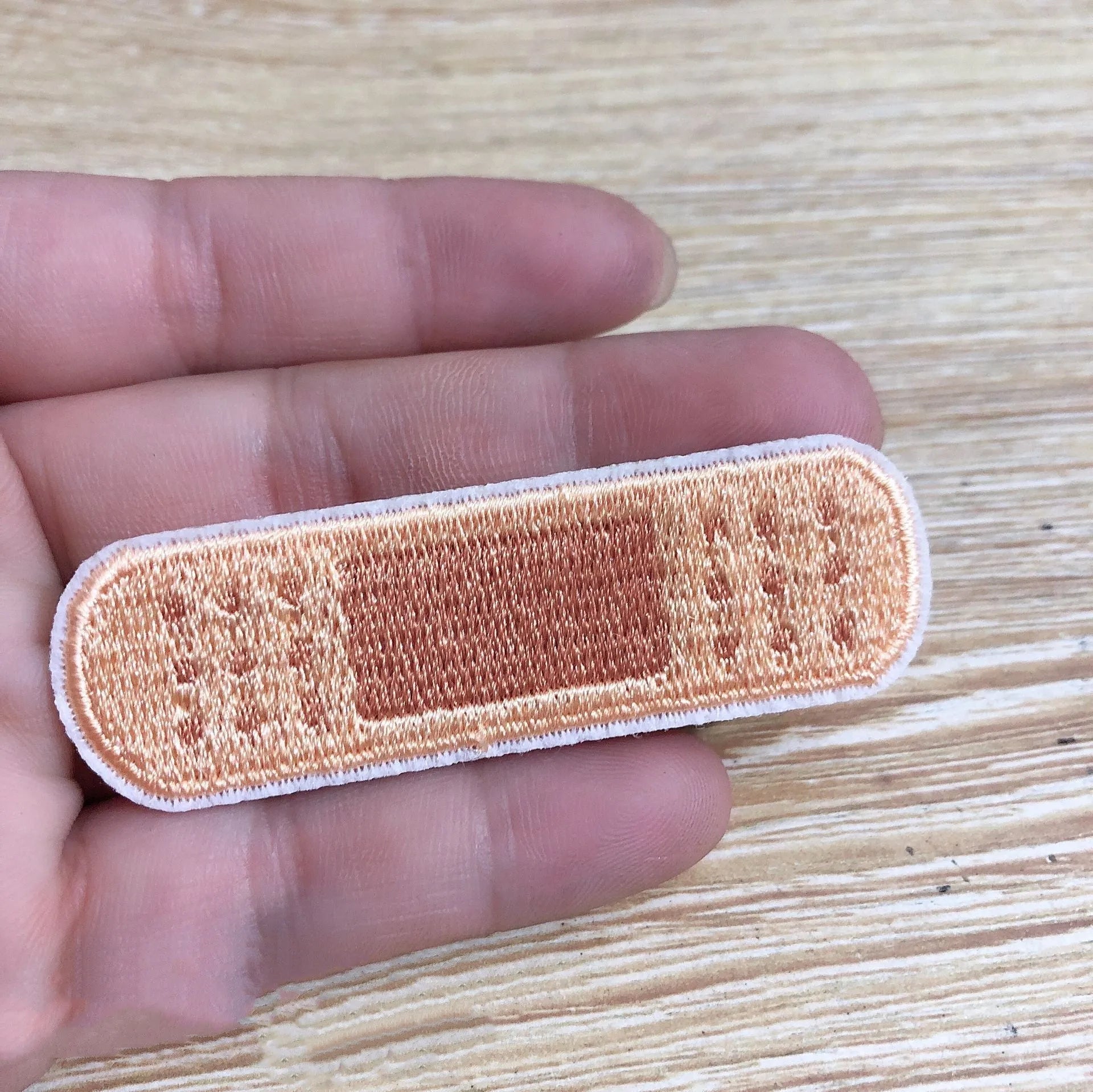 A pack of 10 embroidered cloth patches featuring a detailed computer design motif.