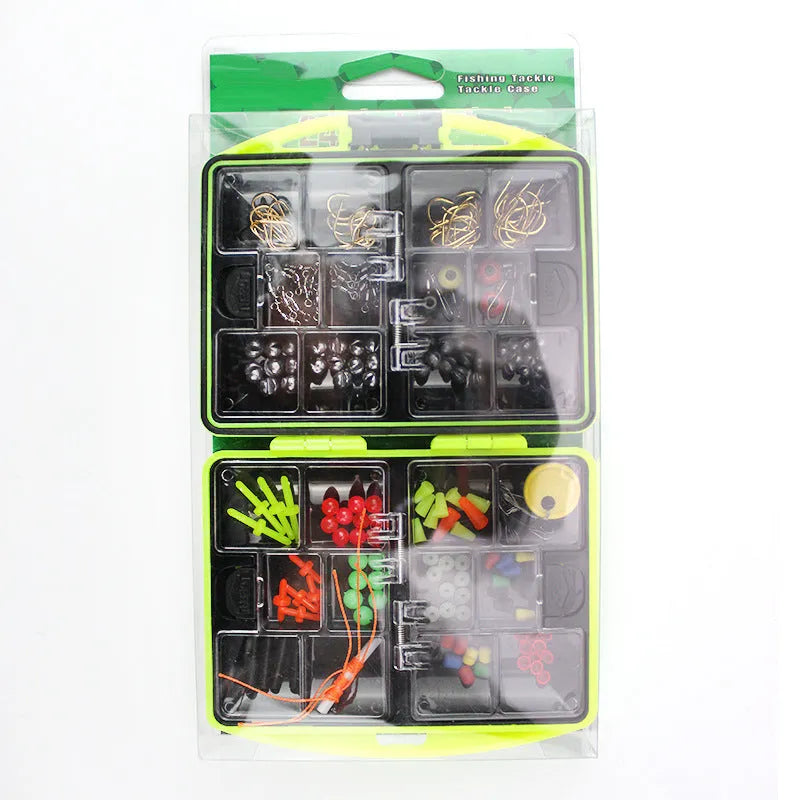 Rock fishing accessory box set with 184 pieces for sea fishing and Taiwanese techniques