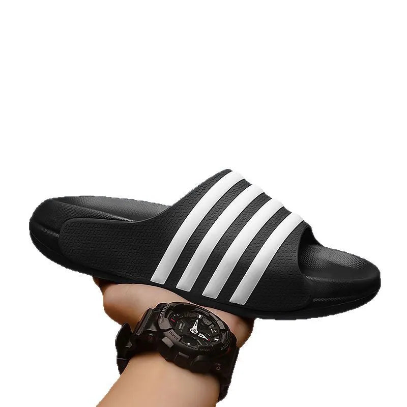Casual unisex PVC slippers with EVA sole in leisure sports style available in multiple colours